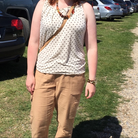 Loft Polka Dot Shell Top - Picture 5 of 5